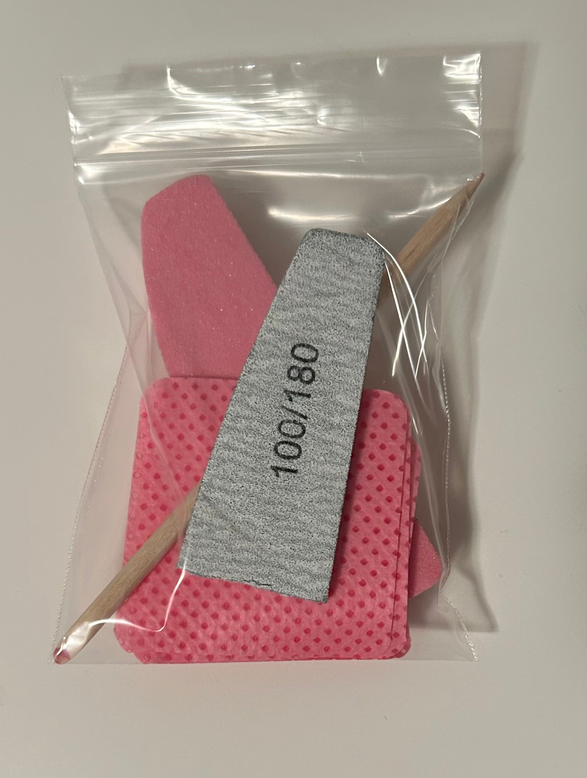 Pink French Tip and Chrome - Short Almond