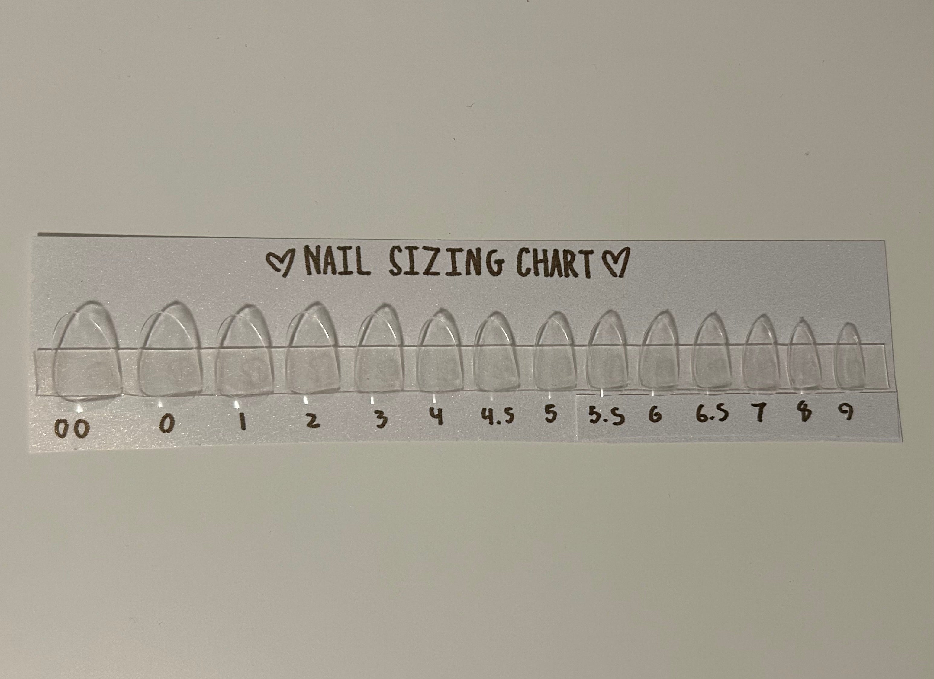 Nail Sizing Kit - Short Almond